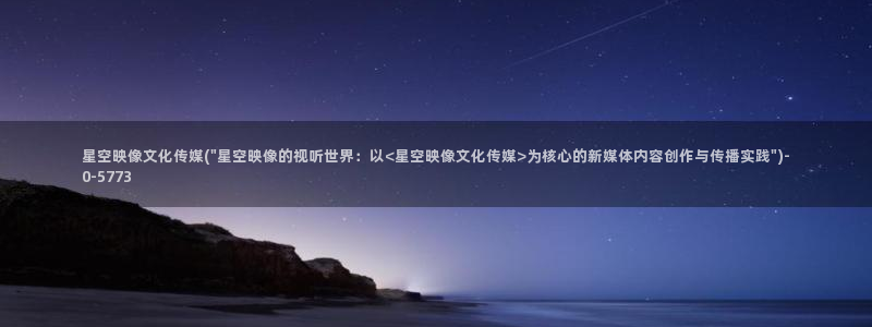 星空传媒集团logo：星空映像文化传媒(\