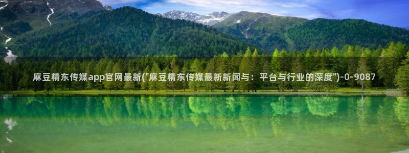 麻豆视频文章内容